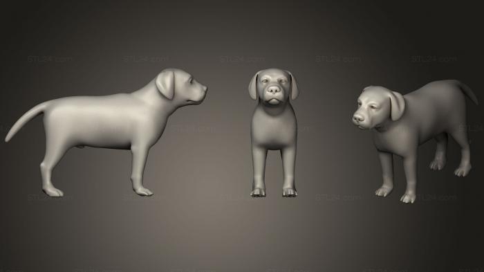 Animal figurines (Dog Base Volume 01, STKJ_0887) 3D models for cnc
